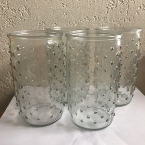Vintage style Hobnail drinking glasses